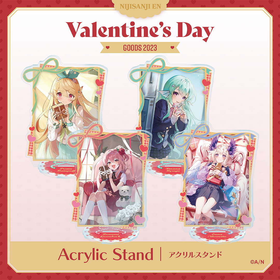 NIJISANJI EN Valentine's Day Goods & Voice  2023」2023年2月8日(水)11時からにじストア・ENストアにて同時販売開始！ | ANYCOLOR株式会社（ANYCOLOR Inc.)